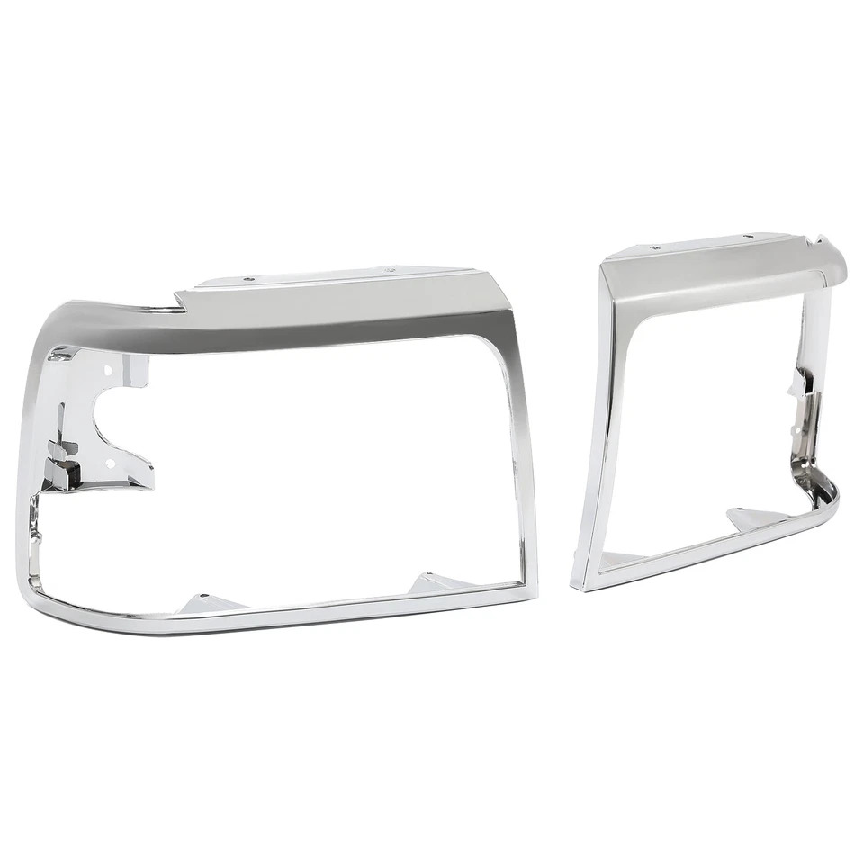 Front Grille W/ Headlight Bezel Kit For Ford F150 F250 F350 Bronco 1992-1997 - Image 4 of 4