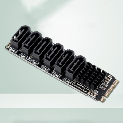 M2 M-EKY PCIE3.0 zu SATA6G PCI Erweiterungskarte für Festplattenunterstützung SATA