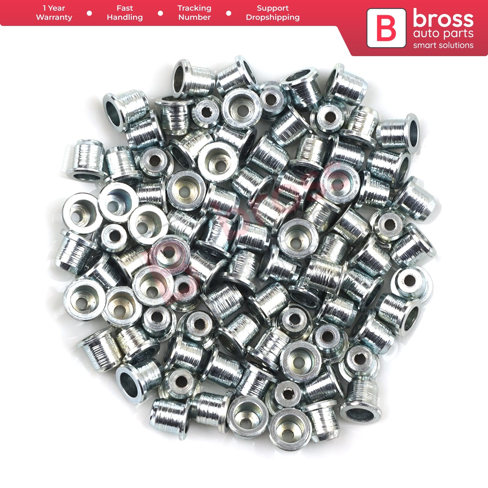 BCR034 Window Regulator Cable Wire Rope End Pin Stop Rivet 8x6.75/1.7 ...