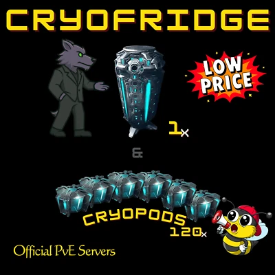STUDIO WILDCARD ARK Survival Ascended PvE PC/XBOX/PS5 CRYFRIDGE + 120 CRYOPODS