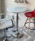 Breakfast Bar Table Tall Counter Height Kitchen Round Small Metal Leg Dining Pub
