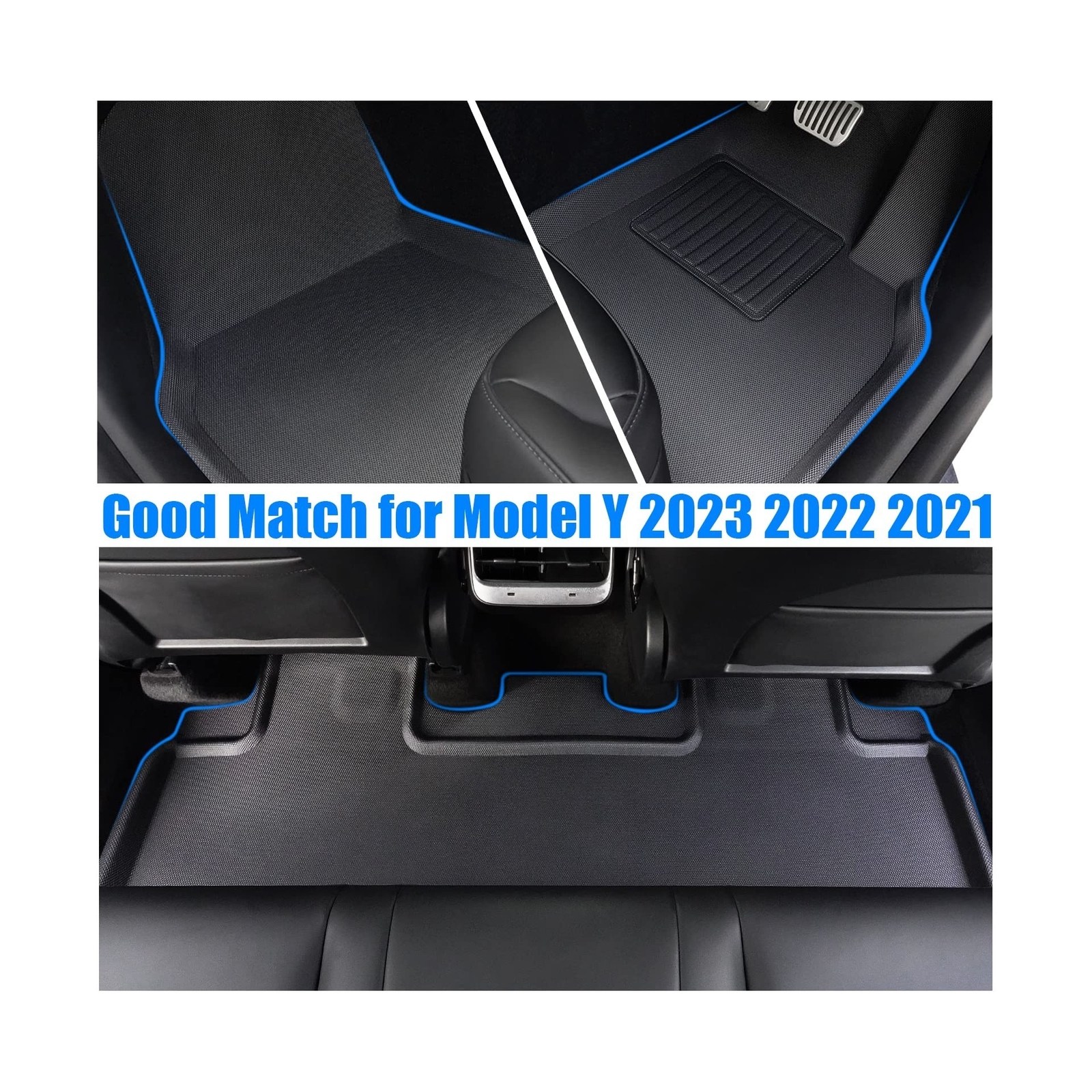 Tesla Model Y Floor Mats All Weather Floor Liner for Tesla Model Y