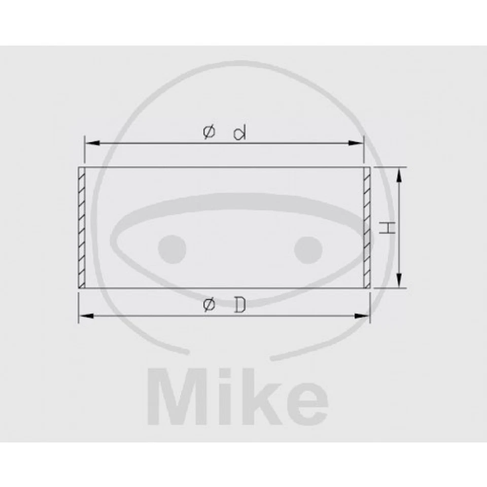 Bagues Diapositive Fourche 44X46X20 KAYABA 773.06.07 - Photo 2/4