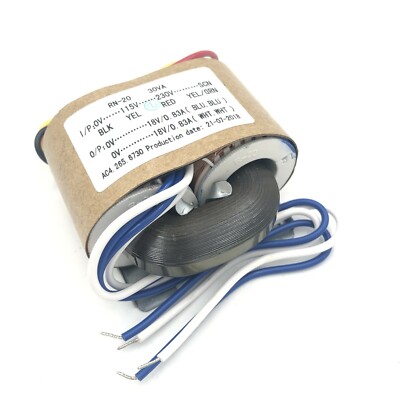 R-core Transformer Audiophile 30W 30VA In 0-(115)-230V-SCN Out 9V 12V 15V 18V24V