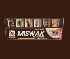 MISWAK TOOTHPASTE 100% Fluoride Free 2 Packs 6.5oz  Each FREE SHIPPING