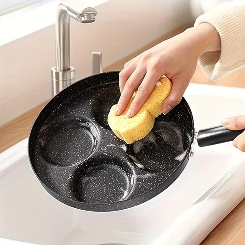 Egg Pan Omelette Pan, 4-Cup Nonstick Granite Omelette Skillet - Pancake Pan - Picture 4 of 10