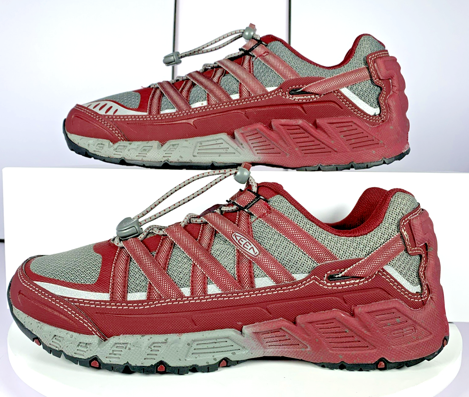 Scarpe da trekking basse Keen donna Versatrail impermeabili rosse sneaker trail 8 5 NUOVE