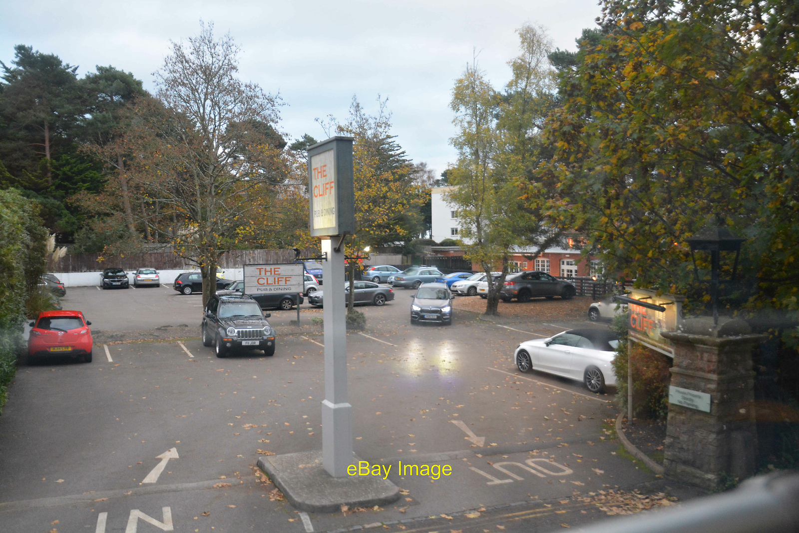 Photo 12x8 Poole The Cliff Canford Cliffs The car park and entrance