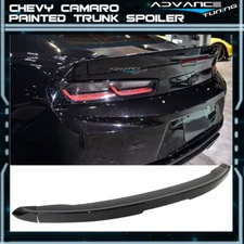 Fits 16-24 Chevy Camaro Factory 3-Piece Blade Painted #W8555 Black Trunk Spoiler