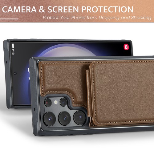 For Samsung Galaxy S23 Ultra S22 S21 Plus RFID Blocking Leather Wallet Card Case - Picture 66 of 79