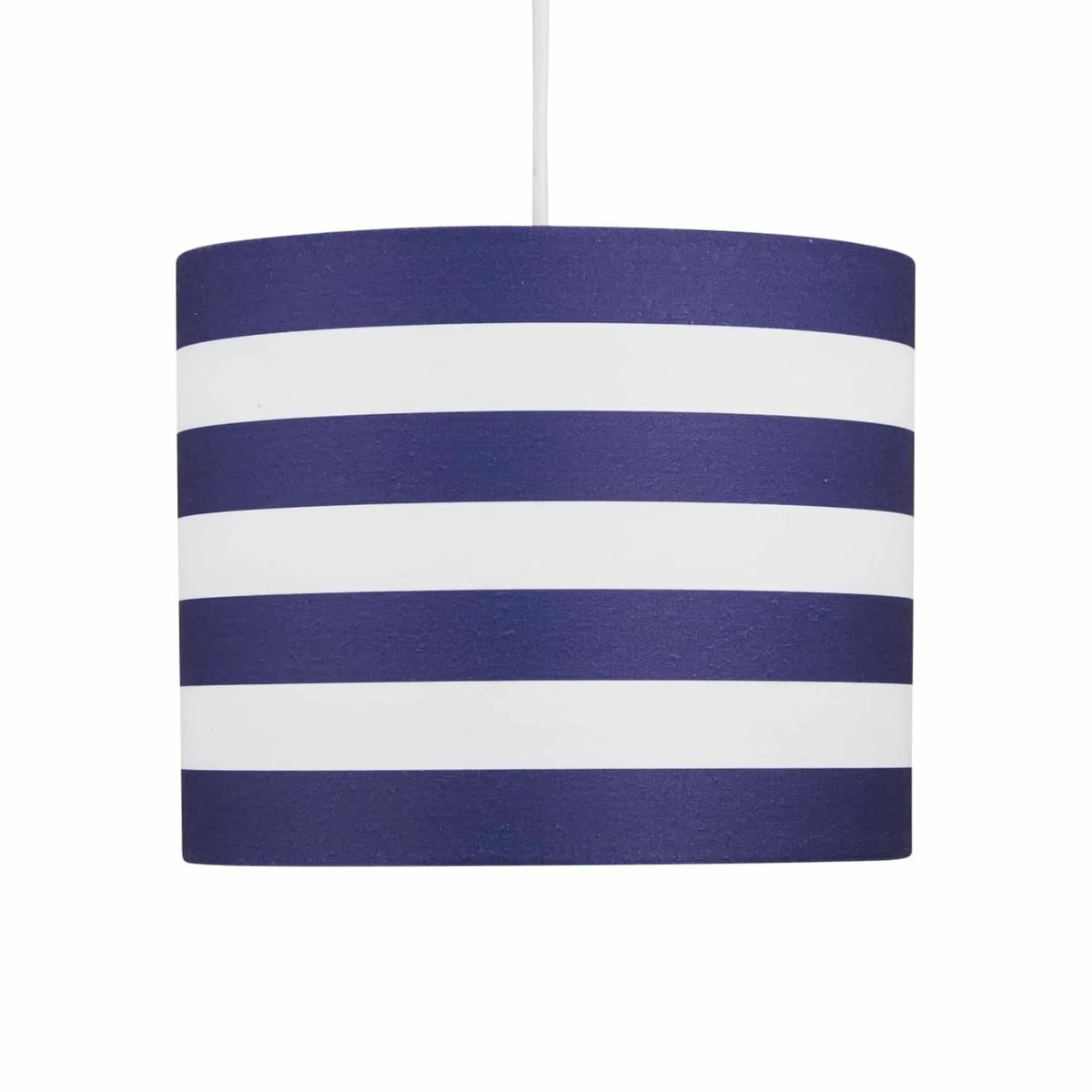 Modern Navy Blue Stripes Children s Boys Bedroom Ceiling Light Shade Pendant