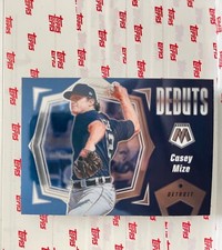 Panini 2021 Mosaic Casey Mize Blue Mosaic Prizm Debuts RC 87/99 Detroit Tigers