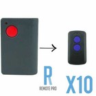 10 x Merlin M2100 Blue Compatible Garage Door Remote Control Prolift 230T/430R