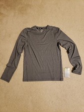 NWT Tek Gear DryTek - Heather Gray LS Shirt Youth XL