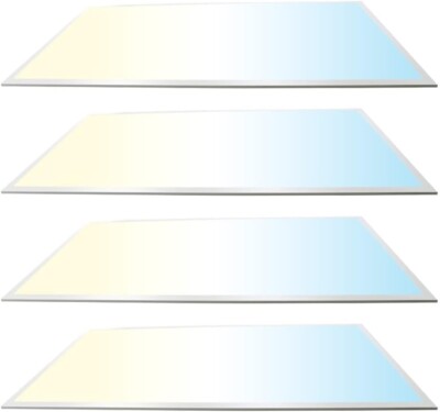 4-PK 2x2 LED Panel Light Selectable Color Temperature 3500K/4000K/5000K 40W