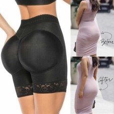Womens Padded Butt Lifter Hip Enhancer Booty Shorts Shaper Buttock Shapewear US