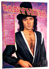 DEEP PURPLE / RITCHIE BLACKMORE / MAGAZINE FULL PAGE PINUP POSTER CLIPPING