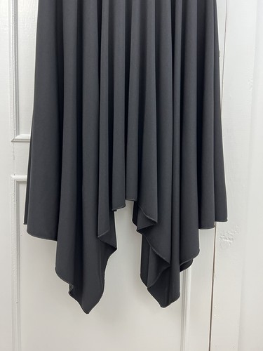 ONZ Woman's Black Midi Skirt Size Small Pull On Stretch Made In Italy - Picture 2 of 8