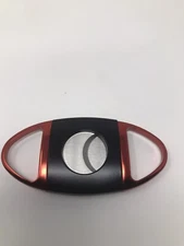 Sleek Red And Black Cigar Cutter