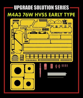 Ryefield Model 1/35 M4A3 76W HVSS Early Model Upgrade Parts Set (For Rfm5058) Pl