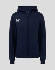 CASTORE Womens Blue Full Zip Brush Back Hoodie Size UK 12 NEW