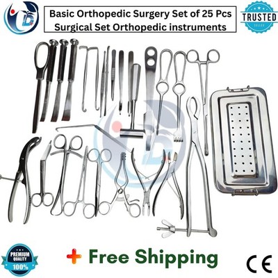 Basic Orthopedic Surgery - 25 Pcs Set Surgical Set Orthopedic Instrument Premium