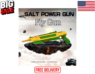3.0 Salt Fly & Mosquito Gun Fun Shotgun Toy for Kids & Adults, Gift Idea
