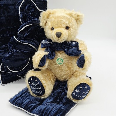Hermann Coburg Royal Diamond Wedding Teddybär 33 cm 1947 - 2007 limitiert