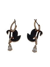 Swarovski Swan Drop Earrings Earrings Ladies M1678