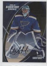 2002-03 ITG Be A Player Signature Series Gold Signatures Curtis Sanford Auto 1o3
