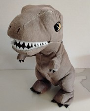 Jurassic World Rebirth T-Rex Interactive Plush Toy 11" - Roars  Moves SEE VIDEO