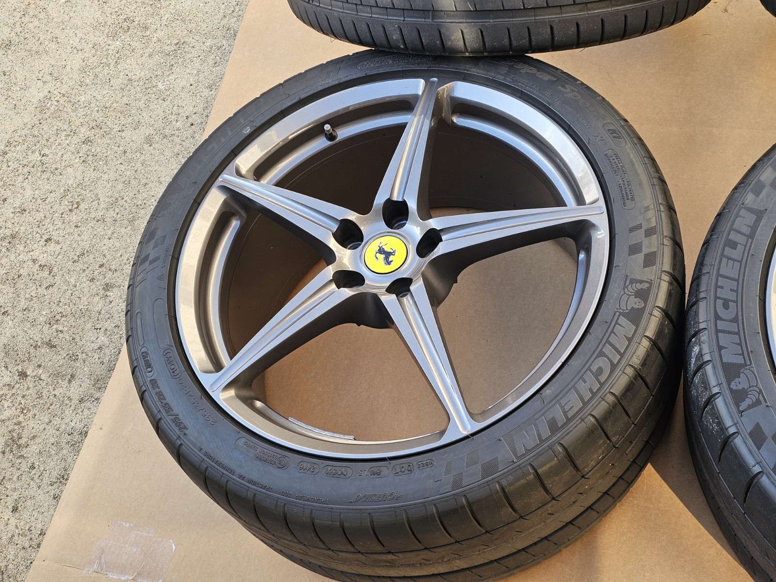 Ferrari 458 OEM 20” Forged Wheel Set W/  Michelin Pilot Super Sport Tires *NOTE*