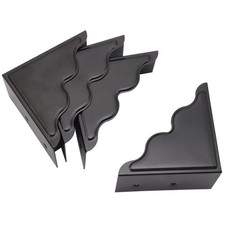 Metal Corner Protector - Set of 4 Black Box Corner Protectors for Edge Safety...