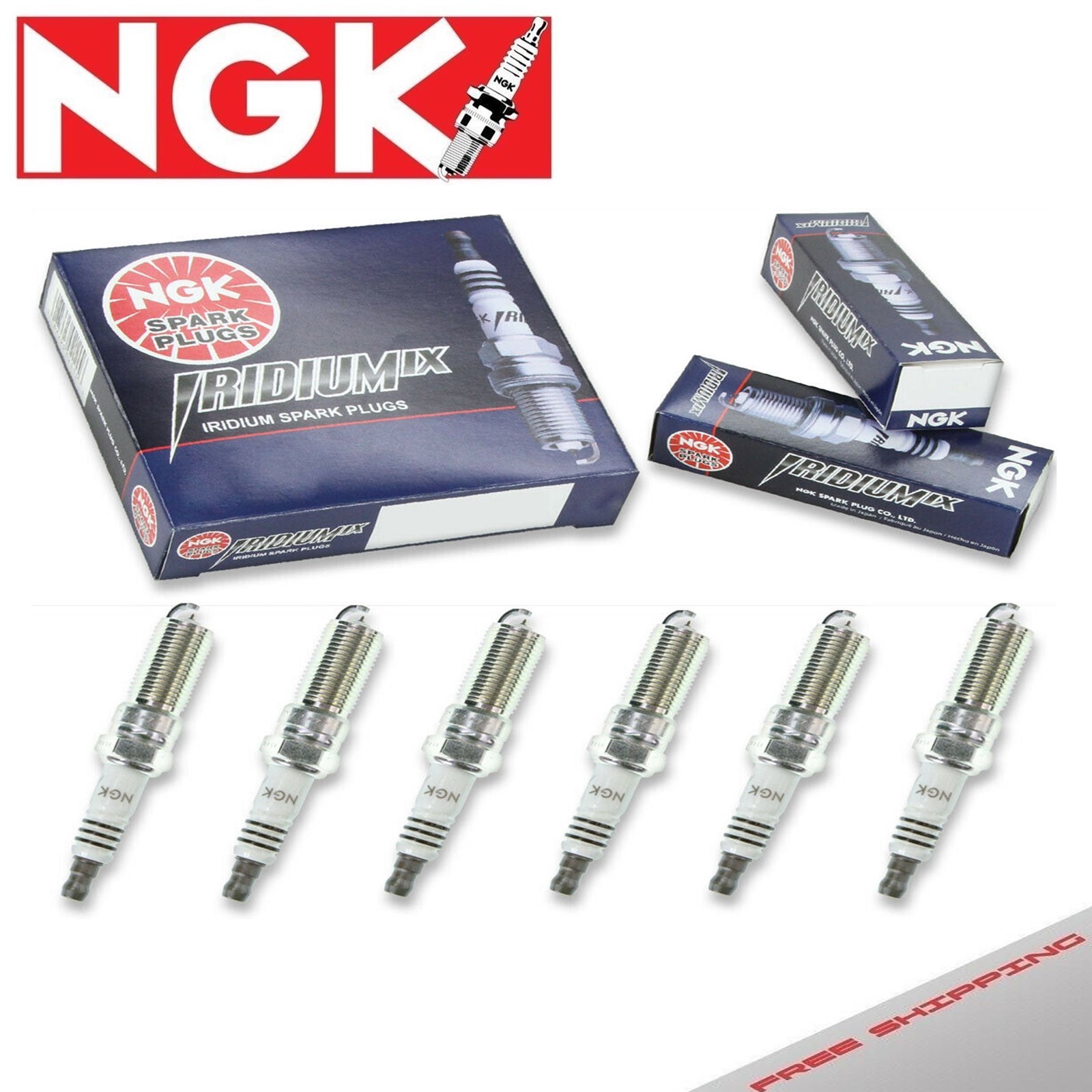 6 pcs NGK Iridium IX Plug Spark Plugs 1986-1991 Maserati Spyder 2.5L 2.8L V6 Kit
