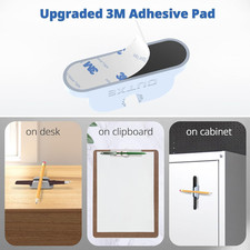 6-Pack Magnetic & Adhesive Pen Holder with Dual Slots - Easy Organize & Acces...