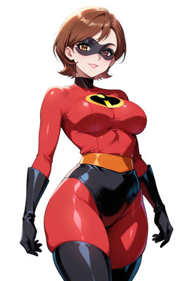 Helen Parr Cartoon Waifu Sticker 6'' Car Decal Weatherproof