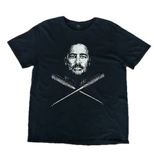 Camiseta negra The Walking Dead Negan & Lucille Crossed Bats para hombre talla XL