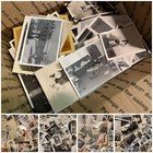 Huge Vintage Photo Lot Bulk Estate Americana Black White Antique Family Fashion