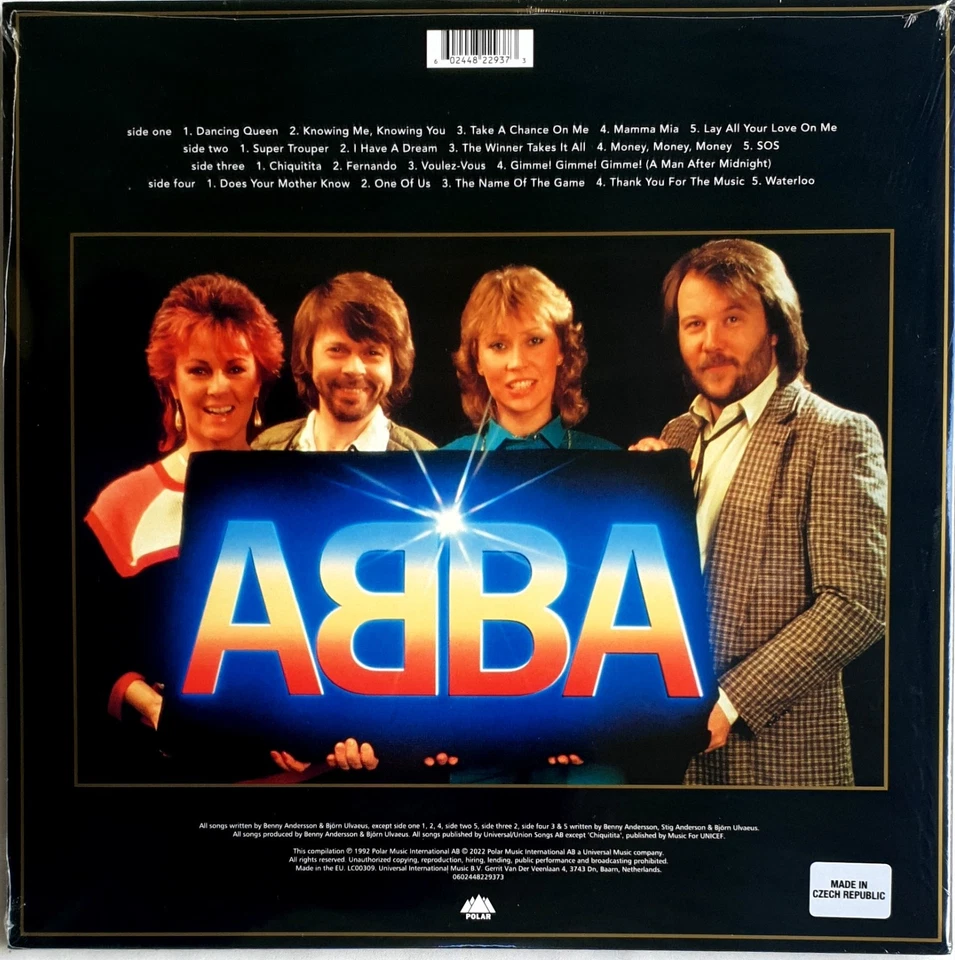 ABBA - Gold - Greatest Hits Vinyl 2LP 2022 Picture Disc Gatefold, 180 Gram, NEW - Image 3 of 3