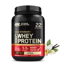 Optimum Nutrition Gold Standard 100% Whey Protein Powder - Vanilla Ice Cream