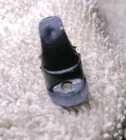 Vintage Barbie Black Mule SINGLE Shoe w/ Hole 1959 for #1 Ponytail Doll