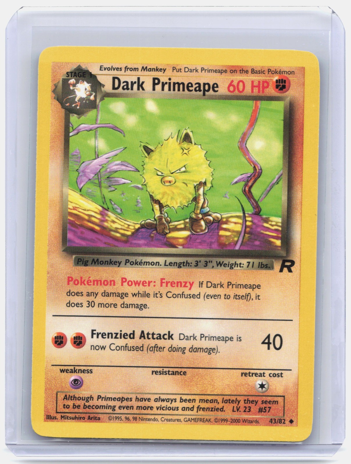 Dark Primeape Unlimited Uncommon Team Rocket 43/82 NM