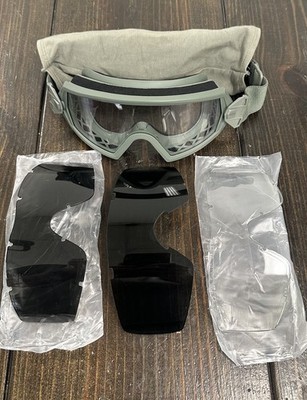 Smith Optics Outside the Wire Goggles Olive Green Z87 With Extra Lenses EUC