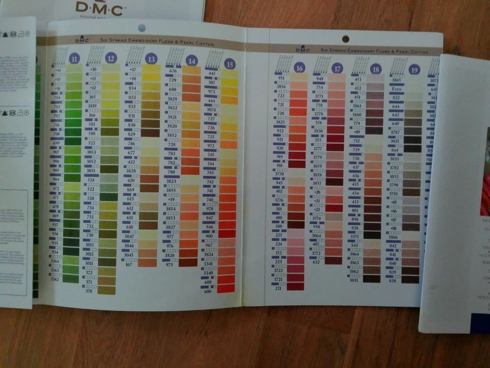 DMC Needlework Threads Printed Color Card- - 3 Pack - Image 2 of 2