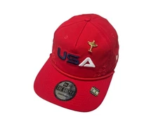 NEW 2025 Men's New Era Ryder Cup The Golfer Red Adjustable Snapback Hat