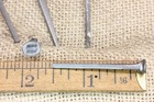 1 1/2” Square NAILS 25 lot antique wrought iron look round flat head Brads 1.5" — photo 3