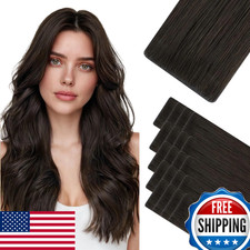 Hotbanana Invisi Edge Tape In Hair Extensions Human Hair 14Inch 50G 20Pcs Dark