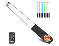 RGB LED iluminaci n de fotograf a port til varita de mano luz de v deo con bolsa