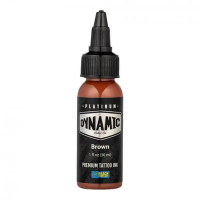Dynamic Platinum Ink - Brown - 30 ml /Braune Tattoo Farbe