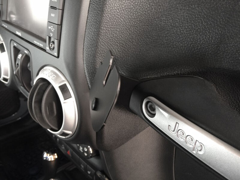 Radio Bar Passenger Holder 75WXST CB Mic Grab Mount Fits For Wrangler JK 2011-up thumbnail 7